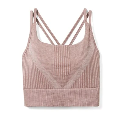 Abbildung von Smartwool Strappy Sportbh mit leichter Stützkraft, Damen, Größe: Small, Sandstone