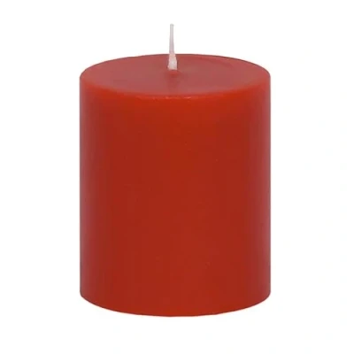 Abbildung von Bütic GmbH Stumpenkerzen glatt, durchgefärbt in 75mm x Ø 65mm, Farbe:Rot
