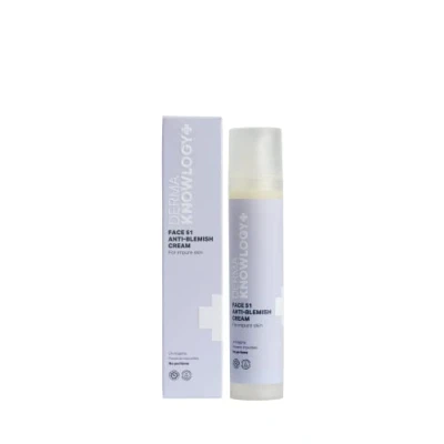 Abbildung von DermaKnowlogy FACE51 Feuchtigkeitsspendende Gesichtscreme bei Unreiner Haut &amp; Verstopften Poren Spendet Feuchtigkeit Reduziert Unreinheiten Allergiker Zertifiziert Ohne Parfum Vegan 50ml