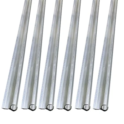 Abbildung von 6 Stück Markisenschiene C Kanal x 60 cm Aluminium Markisenkanalstreifen für T4 T5 T6 Wohnmobil, Wohnwagen