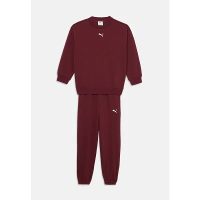 Abbildung von Puma Loungewear Oversized Jogginganzug Teenager Für Damen Kinder Mit Plain Ruby Shimmer Größe: 7 8Y