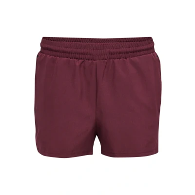 Abbildung von Hummel Hmlmove GRID kurze Sporthose, Damen, Größe: XXL, Grape wine