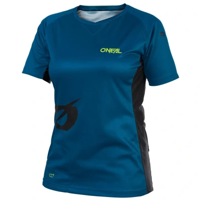 Abbildung von O&#039;NEAL Mountainbike Trikot MTB DH Downhill FR Freeride Atmungsaktives Material, Weiblicher Schnitt Soul Women&#039;s Jersey Damen Petrol Größe M