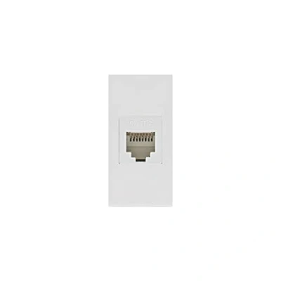Abbildung von Maclean MCE725W LAN Steckdose CAT.6 Universal Netzwerkdose Modulare Wandsteckdose Unterputzdose Wanddose Einbaudose Unterputz Montage (LAN Steckdose, Weiß)