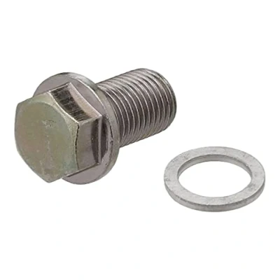 Abbildung von ELRING 877.970 Ölablaßschraube M14x1,5x23 17 mm, mit Dichtring HYUNDAI: Tucson, i30 III Fastback, Schrägheck, KIA: Picanto I