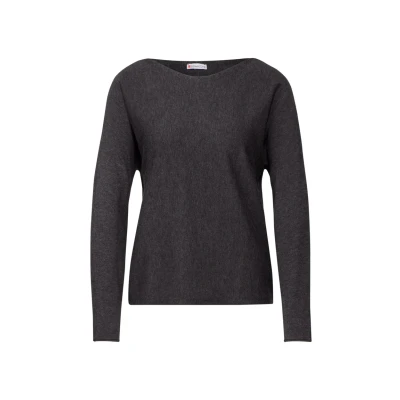 Abbildung von Street One Basic Dolman Strickpullover, Damen, Größe: 34, Grau