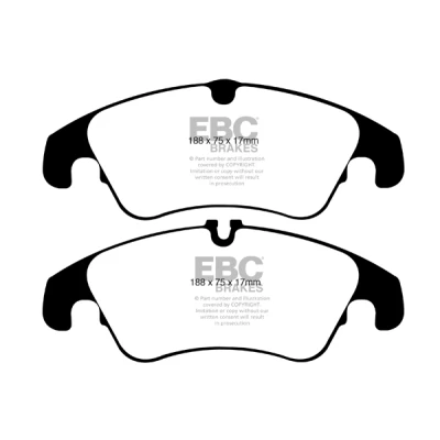 Abbildung von Bremsbelagsatz EBC BRAKES Yellow Stuff DP41986R, Vorne
