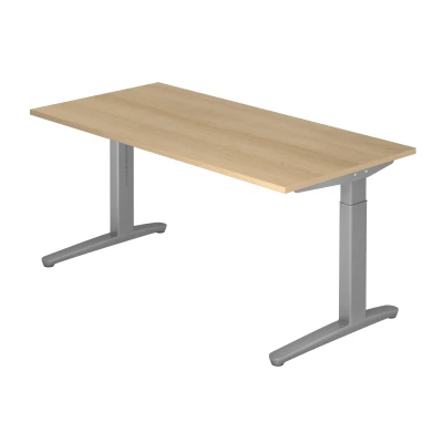 Abbildung von Hammerbacher Schreibtisch XB16 Eiche/Silber