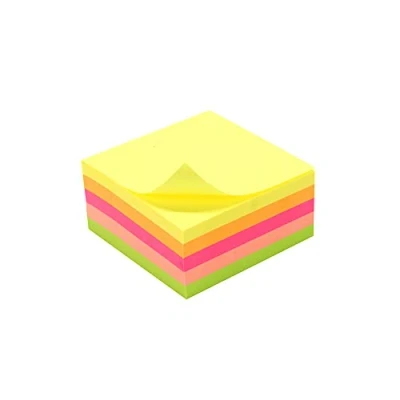 Abbildung von Notizblock, wiederverwendbar, 5 Neonfarben, 250 Blatt, 50 x mm