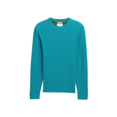 Abbildung von TOM Tailor Strukturierter Rundhals Strickpullover, Herren, Größe: Small, Turquoise blue melange
