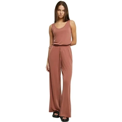Abbildung von Urban Classics Sleevless Jumpsuit, Damen, Größe: XS, Terracotta