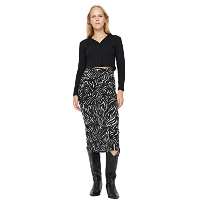 Abbildung von Trendyol CASUAL&amp;COMFORT Bleistiftrock, Damen, Größe: 36, Black