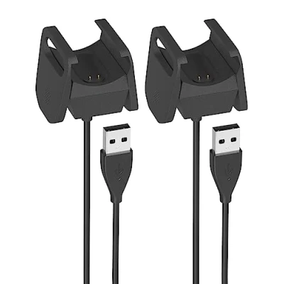 Abbildung von Sinoacc 2 Stücke Ladegerät Kompatibel mit Fitbit Charge 4 Ladekabel 100cm 3.3ft Fitness Activity Tracker USB Kabel Smartwatch Zubehör