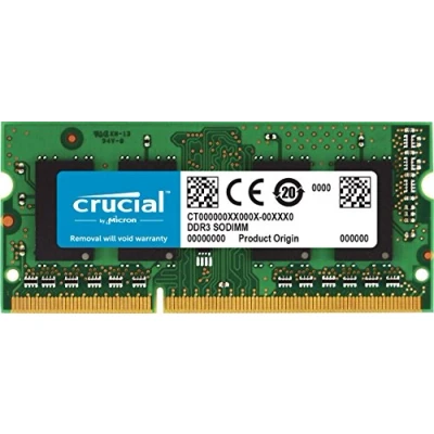 Abbildung von Crucial CT102464BF186D 8GB Speicher (DDR3, 1866 MT/s, PC3 14900, SODIMM, 204 Pin)