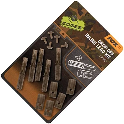Abbildung von Fox Edges Camo Inline Lead Drop Off Kits 5 Stück Karpfen Vorfachmaterial