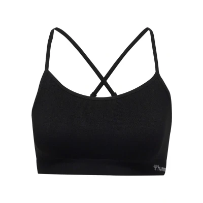 Abbildung von Hummel Hmljuno Sportbh mit leichter Stützkraft, Damen, Größe: XS, Black