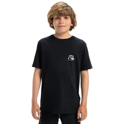 Abbildung von Quiksilver EVO Original TEE Unisex Tshirt print für Kinder, Größe: 164, Black