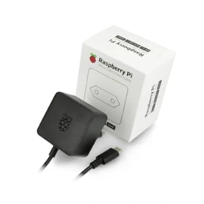 Abbildung von Raspberry 4596 Pi offizielles Netzteil für 4 Model B, USB C, 5.1V, 3A