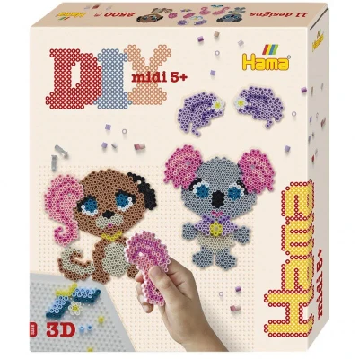Abbildung von Hama Midi Pet Salon Perlenset Geschenkbox 2500 Teile