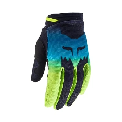 Abbildung von Fox Racing Damen 180 Flora Motocross Handschuh, Schwarz/Gelb, Größe S
