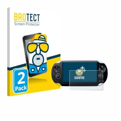Abbildung von BROTECT Entspiegelungs Schutzfolie für Sony Playstation PS Vita (2 Stück) Matte Displayschutz Folie, Anti Reflex, Fingerprint