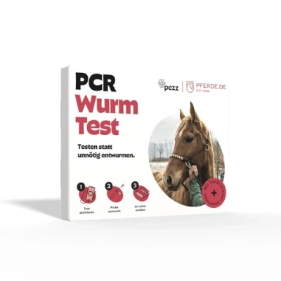 Abbildung von PEZZ PCR Wurmtest für Pferde 11 häufigsten Würmer &amp; Parasiten Giardien, Bandwürmer, Spulwürmer, Strongyliden etc. + McMaster Eizählung Befund inkl. CT Wert per E Mail gratis Labor Versand