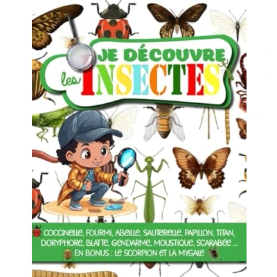 Abbildung von Je Découvre les insectes de 7 à 77 ans: et apprends reconnaitre avec ce livre descriptif sur du jardin ... pour enfant, adolescent adulte débutant.