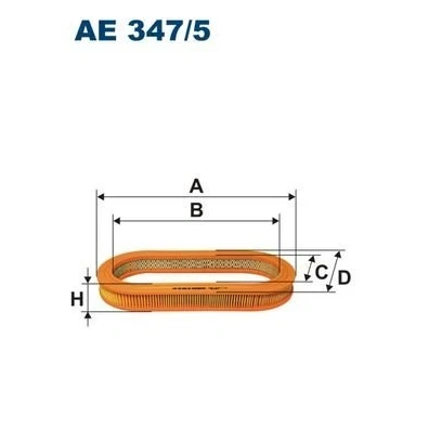 Abbildung von FILTRON AE 347/5 Luftfilter 37 309 Filtereinsatz ROVER: Mini Hatchback