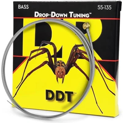 Abbildung von DR Strings DDT5 55 Saiten für Bassgitarre aus Edelstahl, schwer