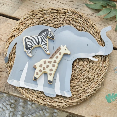 Abbildung von Schilder wir uns wilde Elefant 30x24,5 cm 8 Stücke