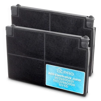 Abbildung von DL pro 2 x Kohlefilter Aktivkohlefilter für AEG Electrolux Juno 9029800621 50232980008 EFF55 Küppersbusch Zub551 Dunstabzugshaube