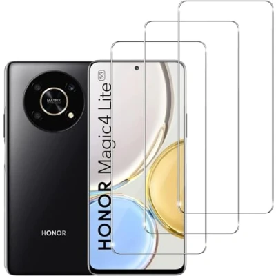 Abbildung von Yunleqin Schutzfolie für HONOR Magic4 Lite 5G [3 Stück] Anti Reflex MATT Entspiegelnd, Hoher Härtegrad, Schutz vor Kratzer/Folie, Displayschutz, Displayschutzfolie,