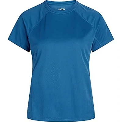 Abbildung von Zebdia Sports Damen SS Tee Gr. L in Blau Atmungsaktives T Shirt für Sport und Freizeit
