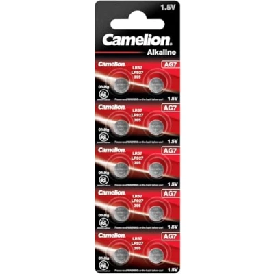 Abbildung von Camelion Uhrenbatterie AG7 ///; (395,399,SR927SW,SR57,LR926,LR57,195);10 Pack
