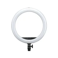 Abbildung von Godox LR150 LED Ringlicht Schwarz 18 Zoll einstellbare Farbtemperatur Ringlampe mit Telefonhalterung 3000K bis 6000K Lichttemperatur und dimmbar von 10% 100%