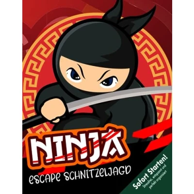 Abbildung von Ninja Escape Schnitzeljagd Kindergeburtstag ab 6 Jahren: Fans aufgepasst! Kreative gut durchgeplante und durchdachte Schatzsuche zum Sofort Starten! (Bravo Schatzsuche)