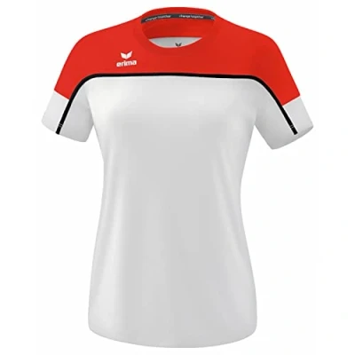 Abbildung von Erima Fussball Teamsport Change BY Sport Tshirt, Damen, Größe: 34, Weiss rot schwarz