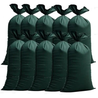 Abbildung von 50x Sandsack bei Hochwasser Hochwasserschutz mit Schnürband 40x60 cm Sack &amp; Gewebesack zum Wasserschutz ungefüllt (50)
