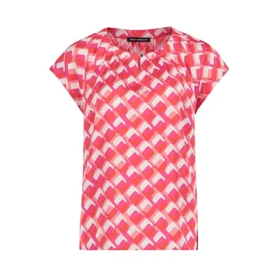 Abbildung von Betty Barclay Casualmit Muster Bluse, Damen, Größe: 40, Rot weiß