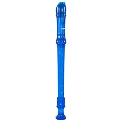 Abbildung von Sopranblockflöte 301TBL von Recorder Workshop transparent/blau