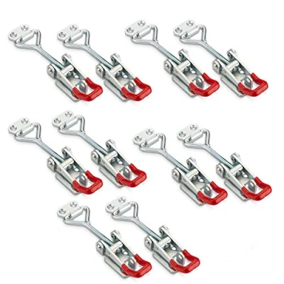 Abbildung von SO TECH® Kastenriegelschloss Spannverschluss, verstellbarer Schnellspanner, (10 tlg), M6 (Haltekraft 220 kg, abschließbar) Stahl verzinkt