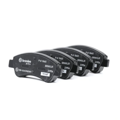 Abbildung von BREMBO P 61 066X Bremsbelagsatz exkl. Verschleißwarnkontakt mit Bremssattelschrauben Zubehör CITROËN: Berlingo / First I Kastenwagen