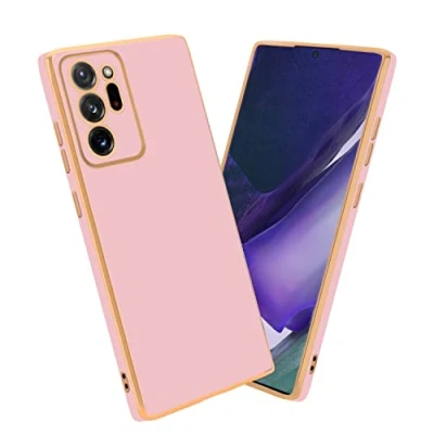 Abbildung von Cadorabo Hülle kompatibel mit Samsung Galaxy NOTE 20 ULTRA Schutzhülle TPU Silikon Case Liquid Design Kameraschutz Slim Kratzfest Gummi Rundumschutz für in Rosa