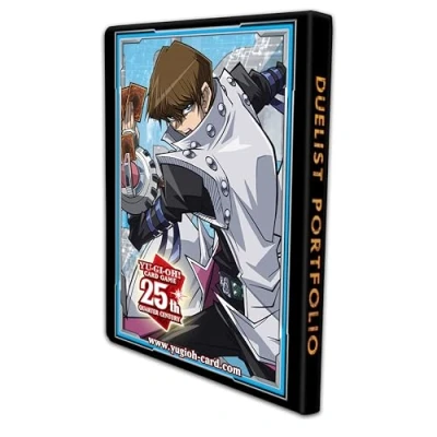 Abbildung von Konami Sammelkarte Yu Gi Oh! Yugi &amp; Kaiba Quarter Century 9 Pocket Duelist Portfolio, fasst bis zu 180 Sammelkarten (beidseitig belegt)