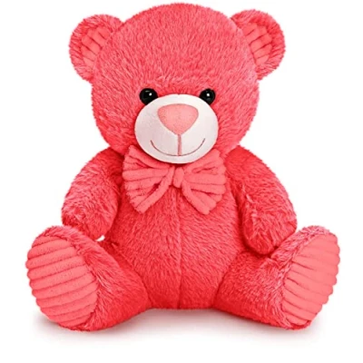 Abbildung von Mousehouse Gifts Plüschbär niedliches Stoffspielzeug Rosa 27 x 25 17 cm