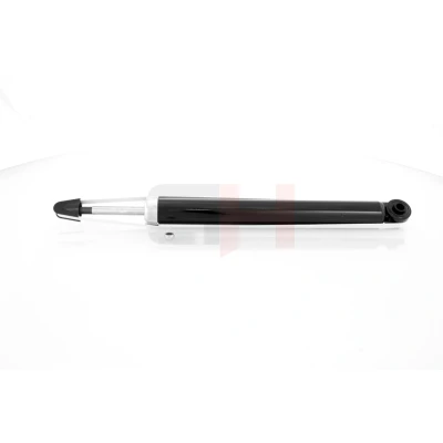 Abbildung von ASHIKA MA 00237 Stoßdämpfer Hinterachse Gasdruck Zweirohr Teleskop oben Stift, unten Auge FORD: Focus Mk1 Schrägheck, Limousine
