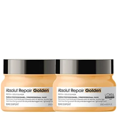 Abbildung von L&#039;Oréal Professionnel Paris Serie Expert Absolut Repair Golden Mask 250ml x2