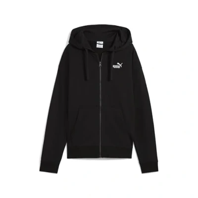 Abbildung von Puma ESS Small No. 1 Logo Comfort Hoodie Mit durchgehendem Reißverschluss Damen Plain Black Größe: XXL
