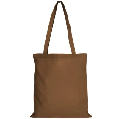 Abbildung von TEXXILLA 10er 25er 100er Pack Baumwolltasche 28 Farben mit Zwei Langen Henkeln 38x42cm Jutebeutel Einkaufstasche unbedruckt, Farbe:braun, Größe:10 Stück