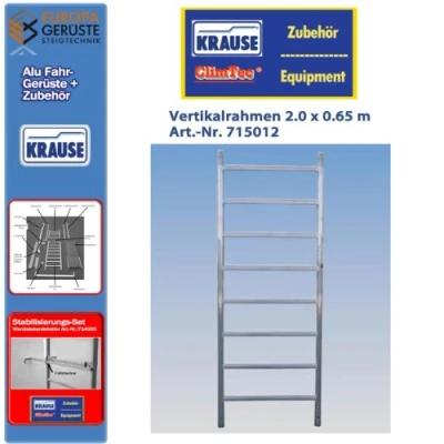 Abbildung von Krause ClimTec Alu Fahrgerüste Vertikalrahmen 2.0 x 0,65 m